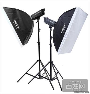 【图】- 数码先锋300w影室闪光灯两灯套装产品拍摄摄影器材 - 济南天桥数码产品 -